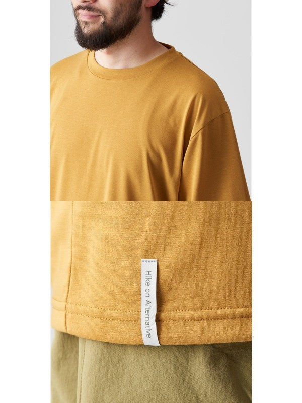 ショートスリーブのＴシャツ #コハクイロ [021073]｜AXESQUIN