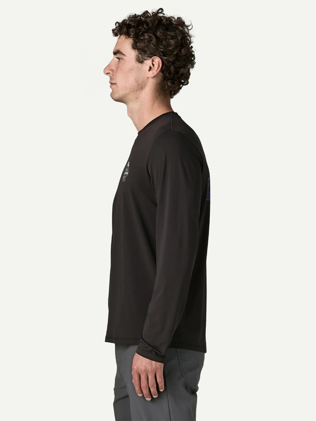 【Men】Men's L/S Cap Cool Daily Shirt - Great Waves #BLK [45494]｜patagonia