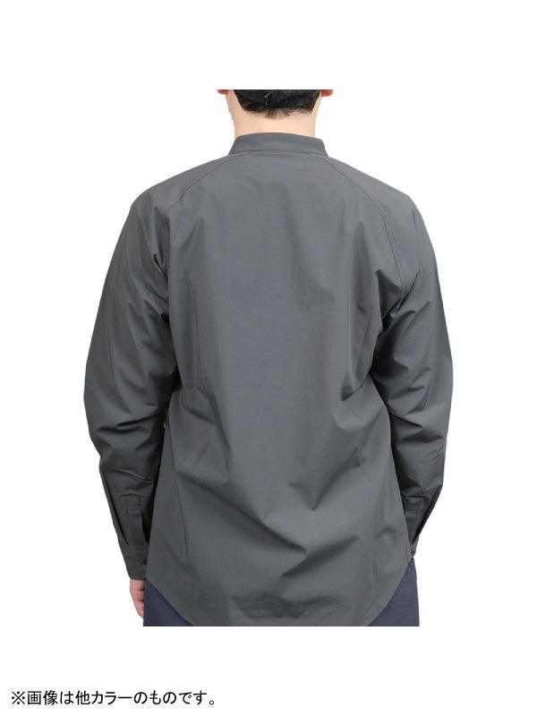 ソフトシェルのバンドカラーシャツ #ハイジロ [021091]｜AXESQUIN