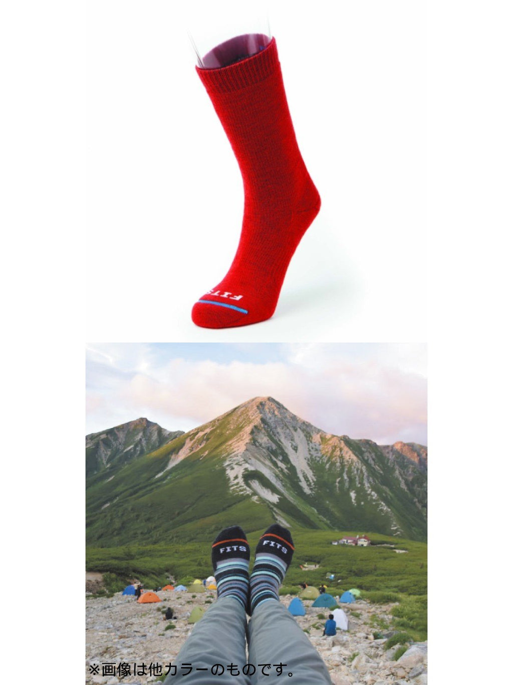 ミディアムハイカークルー #レッド [F1001]｜FITS