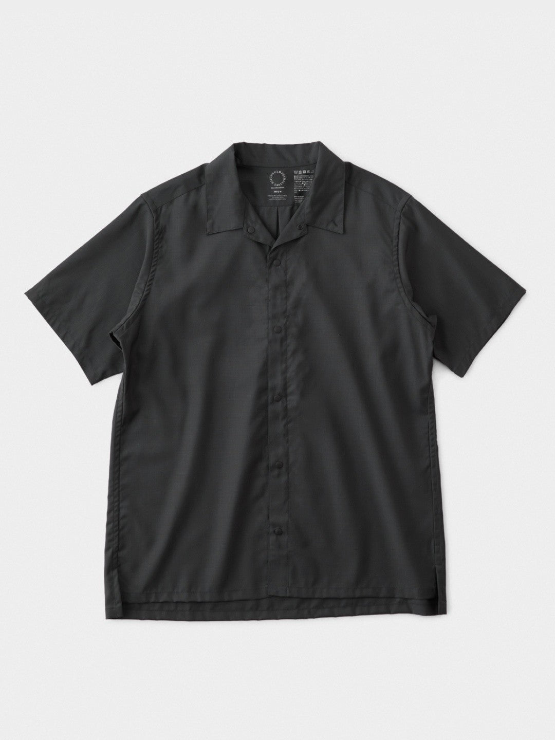 Men's Merino Short Sleeve Shirt #Charcoal｜山と道