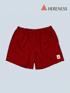 Women's Sugarcane Shorts #Crimson Red [hw-20001]｜HERENESS