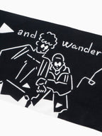 Yu Nagaba tenugui #010/black [4977243]｜and wander