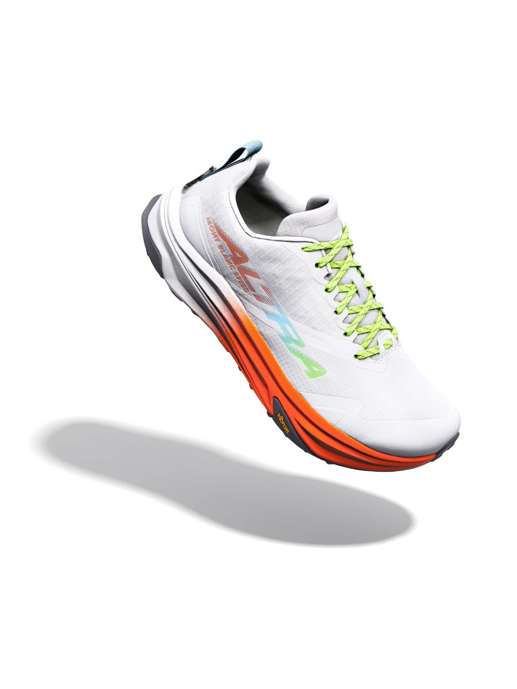 【Men】MONT BLANC SPEED M #WHITE/FRY CORAL/VPR BLU [AL0A85RZ73Z1M080]｜ALTRA