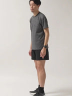 Dry Wool T-shirt 2 #Heather Gray [hu-10014]｜HERENESS