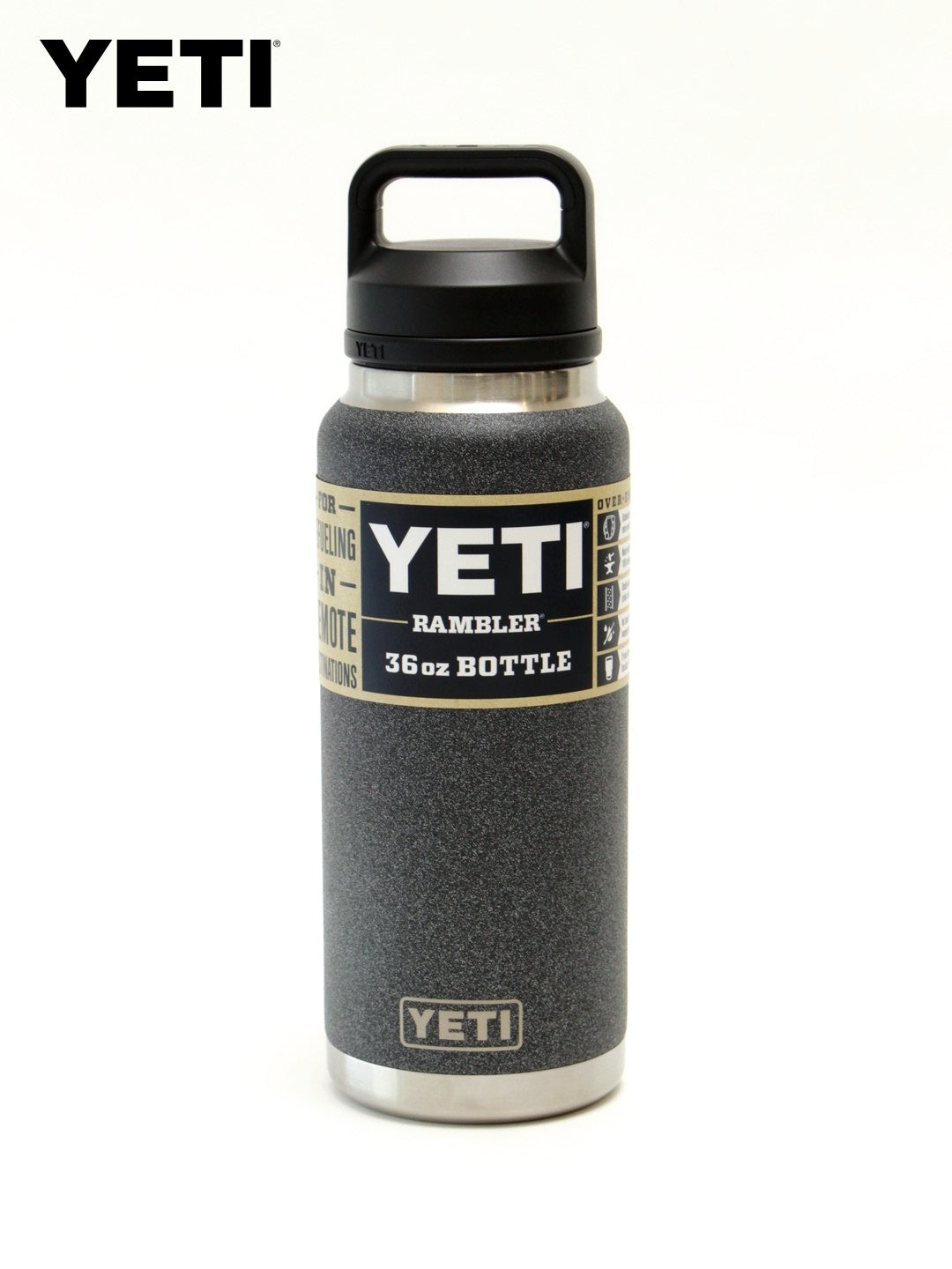Rambler 36oz Water Bottle With Chug Cap #BLACK STONE [21071507598]｜YETI