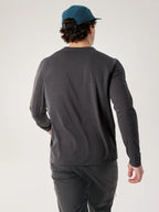 Cormac Logo LS M #Black Heather / Solitude [X00000845202]｜ARC'TERYX
