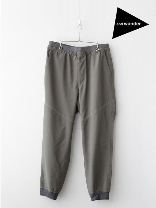 stretch rip pants #180/khaki [4152297]｜and wander