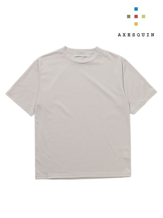 Short sleeve T-shirt #gray [021073] | AXESQUIN