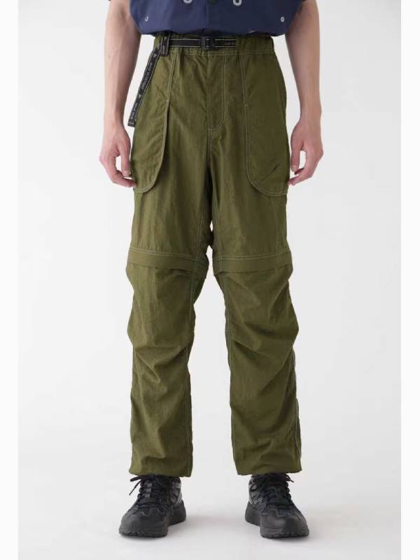 Ny taffeta hiker 2way pants #181/d.khaki [4152138]｜and wander