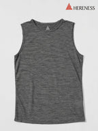 Women's Wool Mesh Tank #STRATA GRAY｜HERENESS