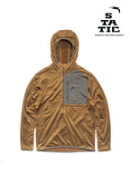 Adrift Half Zip Hoody #Olive Brown [24502]｜STATIC