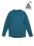 Verve Grid L/S Shirts #Blue Moss [105100]｜STATIC