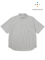 シアサッカーの半袖プルオーバーシャツ #フカガワネズ [21117]｜AXESQUIN