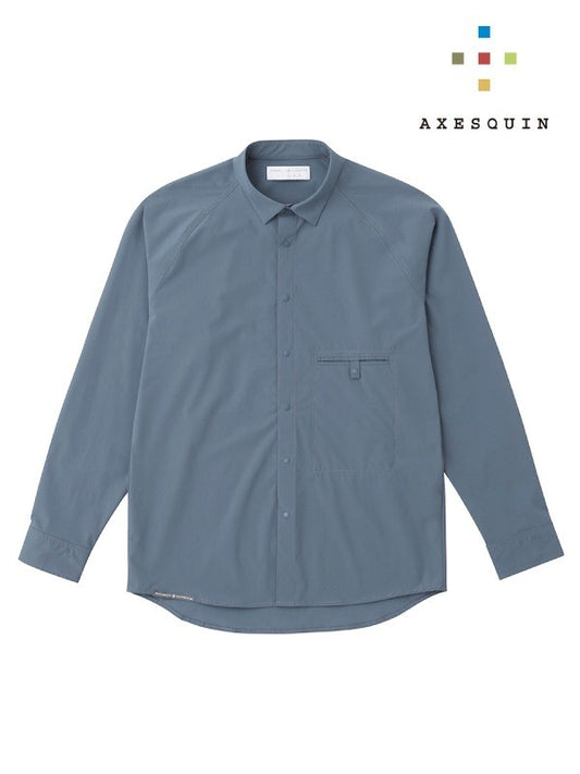 Soft shell short collar shirt #Connez [021066] | AXESQUIN