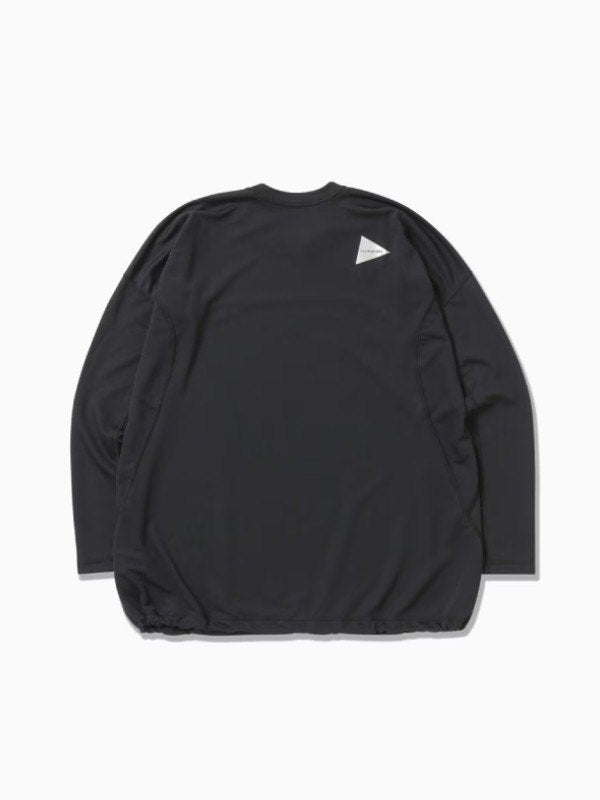 Women's dry jersey LS T #010/black [4264129]｜and wander