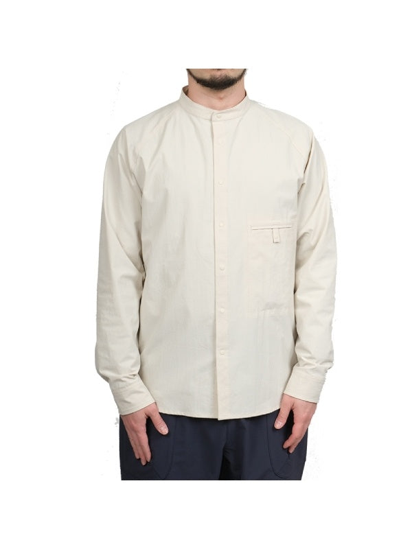 ソフトシェルのバンドカラーシャツ #ハイジロ [021091]｜AXESQUIN