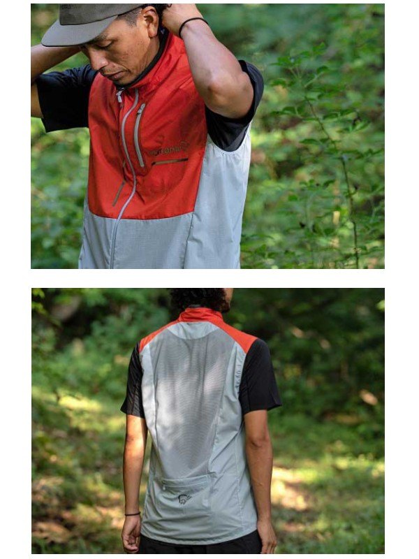 senja aero90 Vest (M) #Arednalin/Blue Fog [5819-23] | Norrona