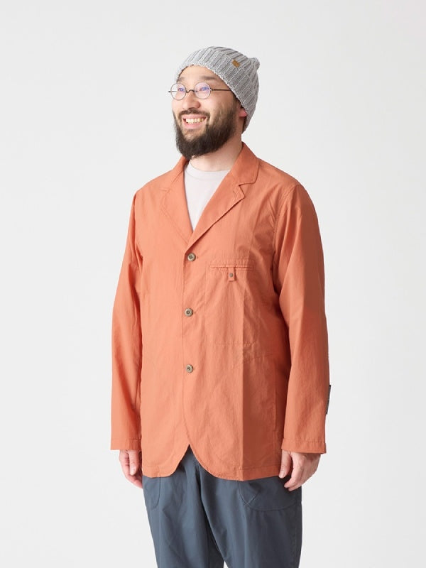 ダブルフェイスのサマージャケット #マンゴ [21094]｜AXESQUIN【Outlet_30】