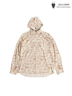 TRIPLE CROWN BUTTON DOWN LONG SLEEVE REMOVABLE HOOD #TRAIL MADNESS BROWN [TC’BDR-LS2]｜Jolly Gear