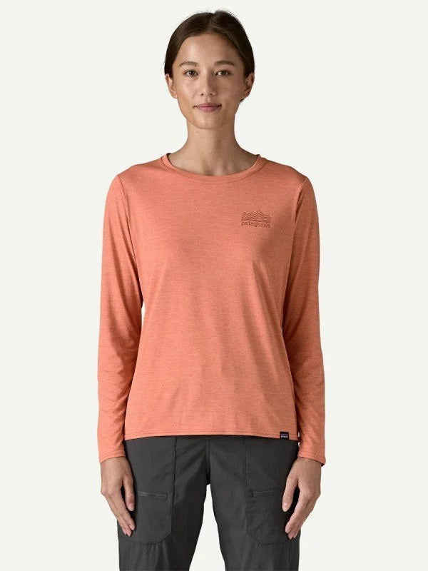 Woman's L/S Cap Cool Daily Graphic Shirt #SMTX [45205]｜patagonia