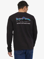 Men's L/S Home Water Trout Responsibili-Tee #BLK [37574]｜patagonia