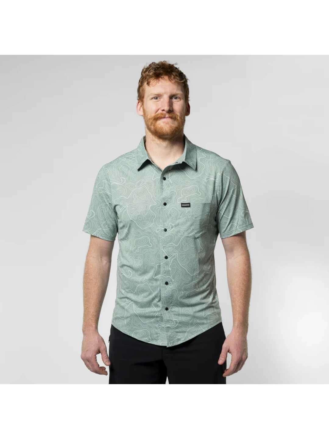 Men's Short Sleeve Catalyst Shirt #Moss Topo [CM-MCMM]｜Cognative