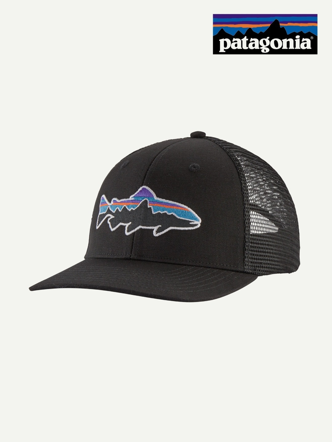 Fitz Roy Trout Trucker Hat #BLK [38288]｜patagonia – moderate