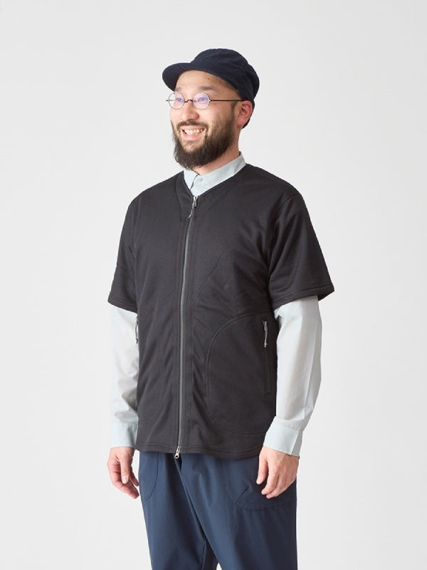 オクタの半袖カーディガン #スミイロ [21095]｜AXESQUIN