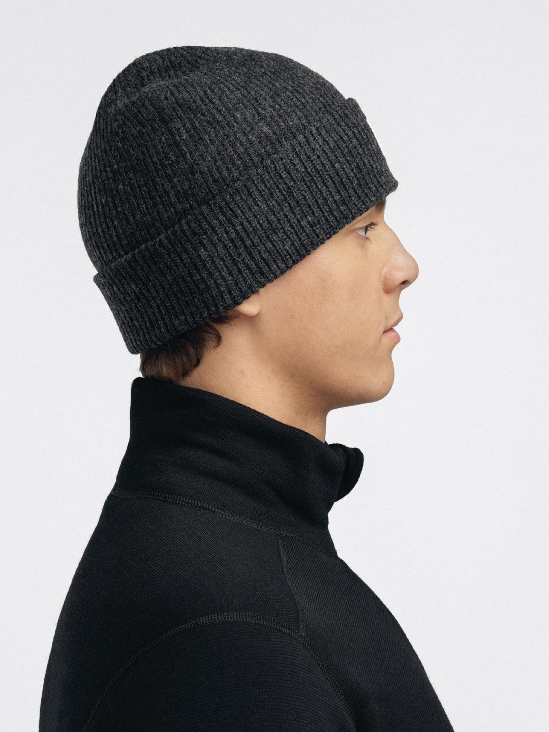 Reborn Felted Beanie #Dark Grey Melange [110745]｜ACLIMA