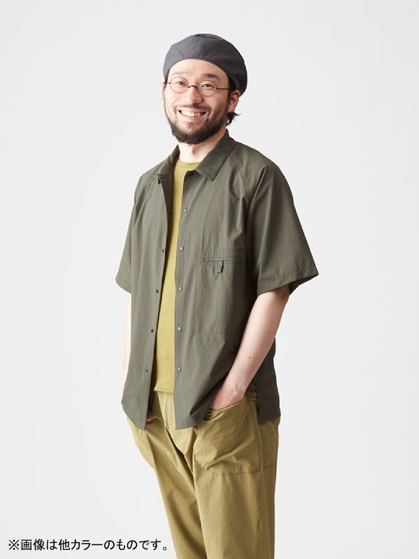 軽くて涼しい半袖シャツ #アオシロツルバミ [21102]｜AXESQUIN – moderate