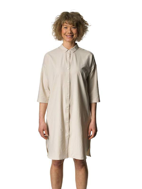 Women's Route Shirt Dress #Foggy Mountain [169794]｜HOUDINI