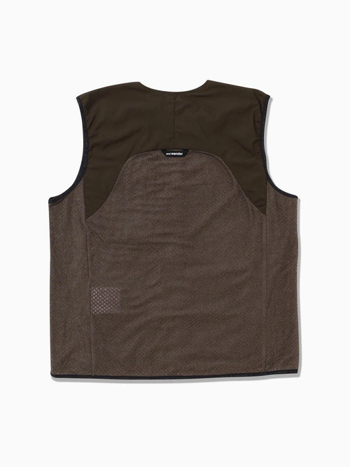 【Women】air fleece vest #l.khaki [6241020]｜and wander