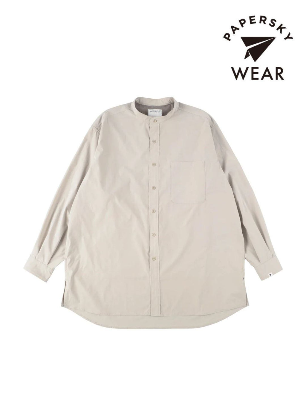 RELAX CAVE TYPEWRITER LONG BIG SHIRT #LIGHT BEIGE [PS232016]｜PAPERSKY WEAR