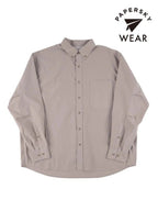 HIKE&BIKE CAVE TYPEWRITER BIG SHIRT #GRAYGE [PS231005]｜PAPERSKY WEAR