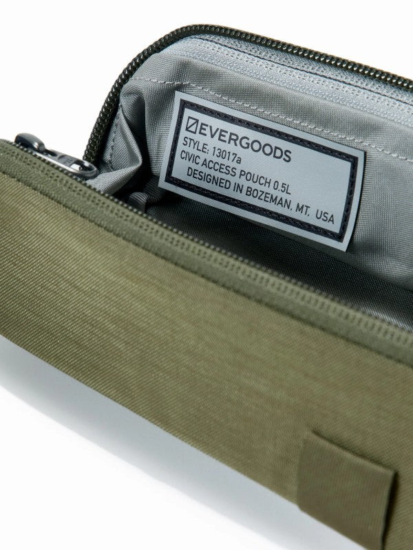 CIVIC ACCESS POUCH 0.5L #OD Green [CAP0.5]｜EVERGOODS