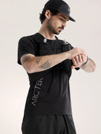 Norvan Downword Logo SS #Black [X00001034001]｜ARC'TERYX