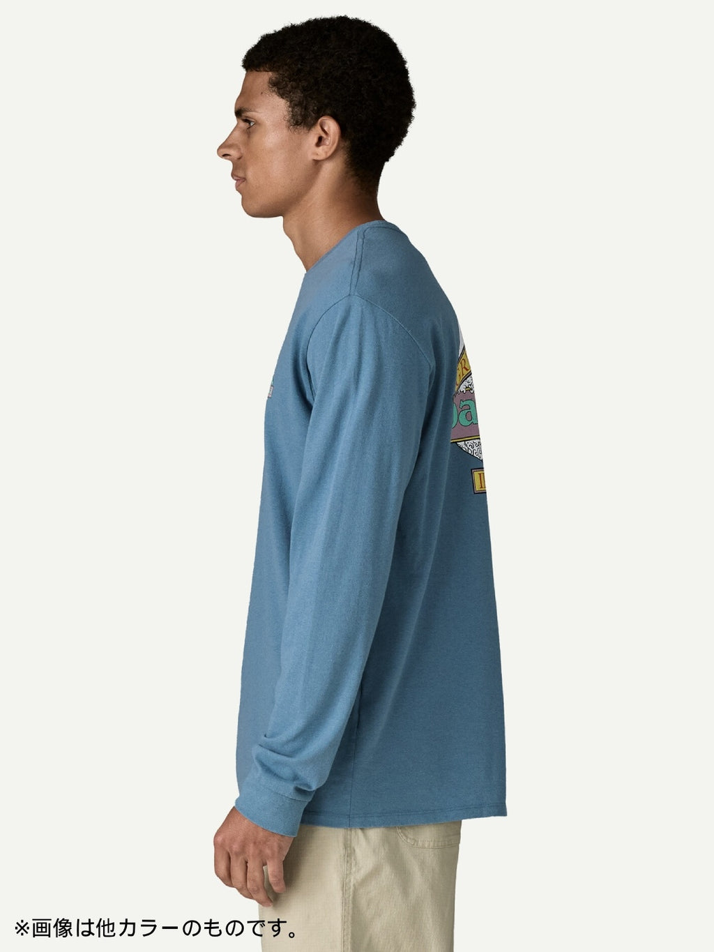 L/S Great Waves Responsibili-Tee #WHI [37876]｜patagonia