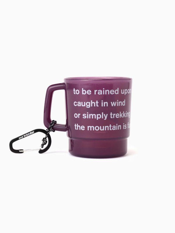 and wander logo PP mug #purple [4987701]｜and wander