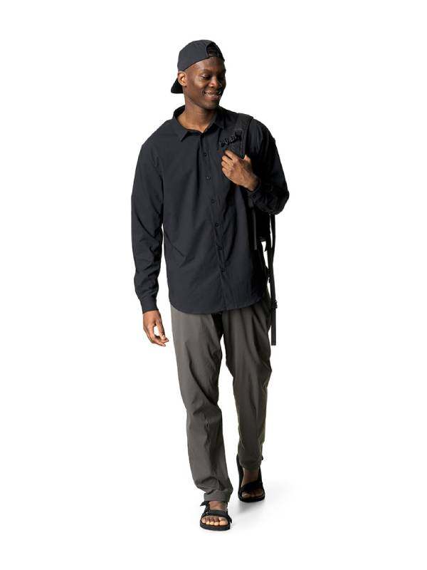 Men's Longsleeve Shirt #True Black [267624]｜HOUDINI
