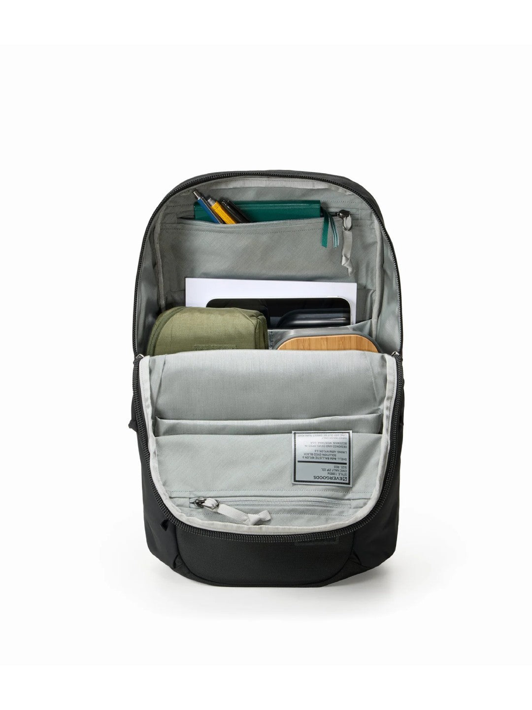 CIVIC HALF ZIP 22L #Solution Dyed Black [CHZ22]｜EVERGOODS