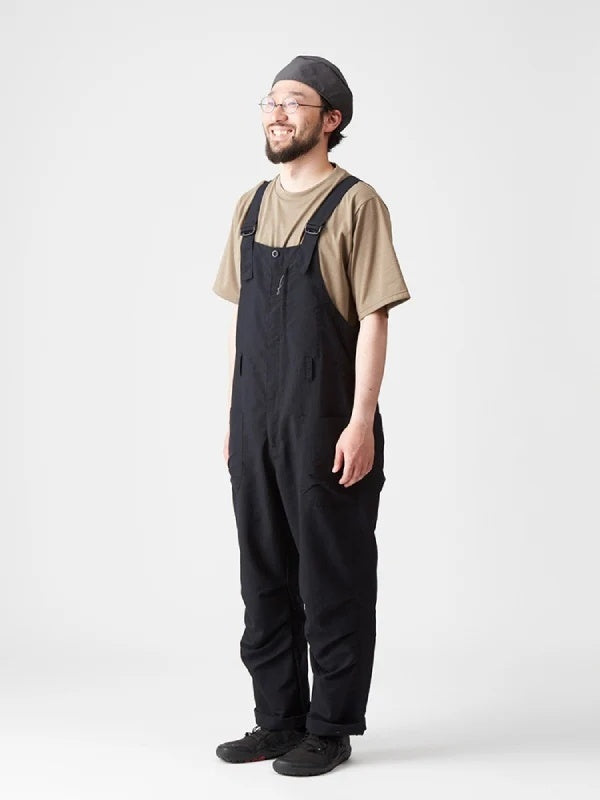 タッサーナイロンのオーバーオール #スミイロ [22025]｜AXESQUIN