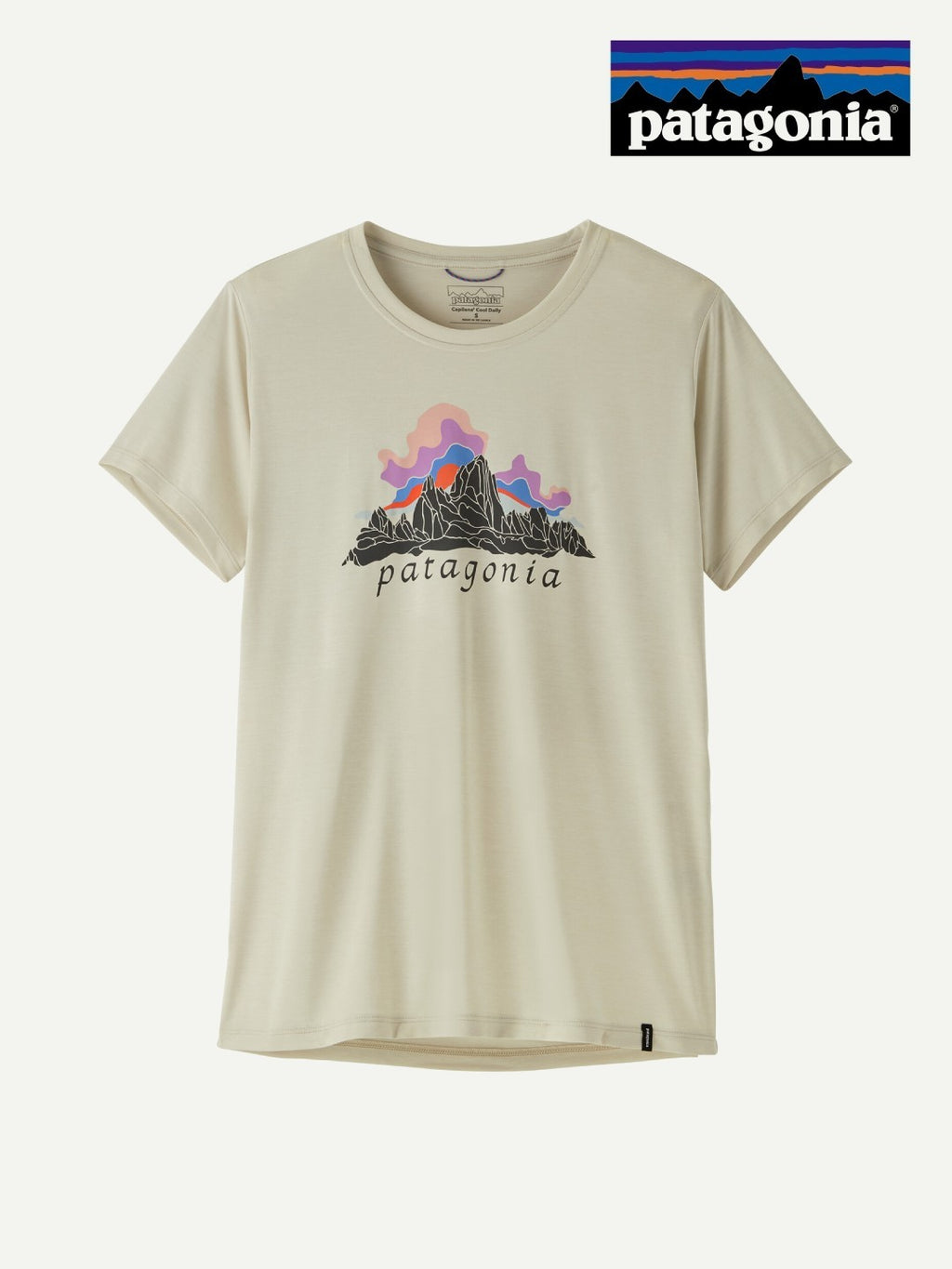 Women's Cap Cool Daily Shirt - Fitz Roy Nimbus #DYWH [45486]｜patagonia