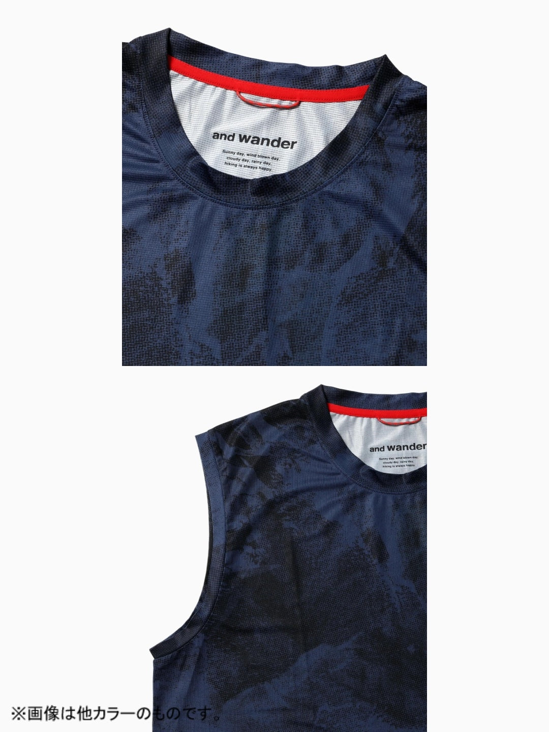 Altra×and wander graphic tank top #beige/040 [6164504]｜and wander