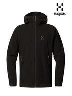 Rosson Softshell Hood Men #True Black [608423]｜HAGLOFS