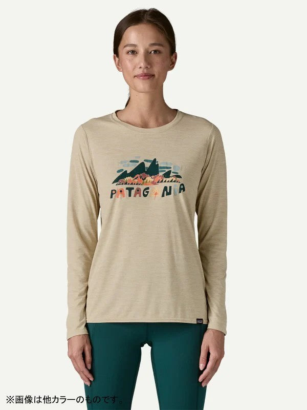 Woman's L/S Cap Cool Daily Graphic Shirt #FFCX [45205]｜patagonia
