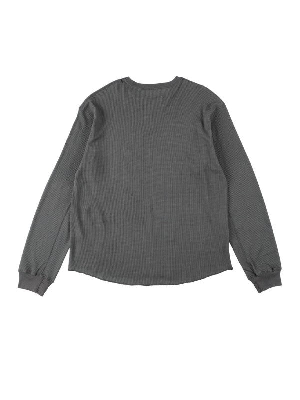MERINO WAFFLE LONG T-SHIRTS #GRAY [PS232018]｜PAPERSKY WEAR