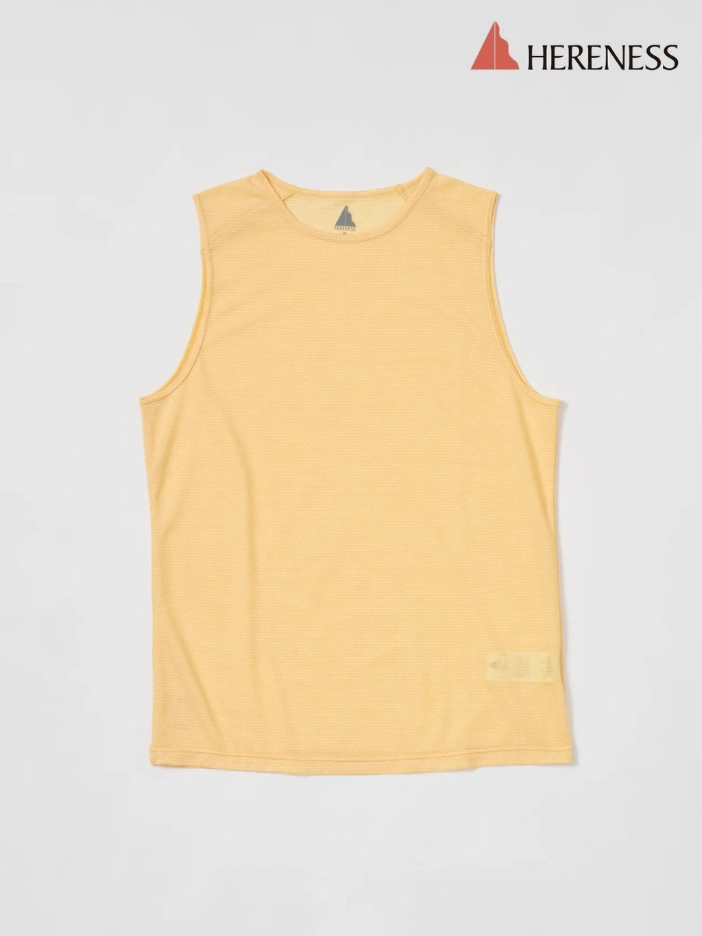 Wool Mesh Tank #SUN YELLOW｜HERENESS