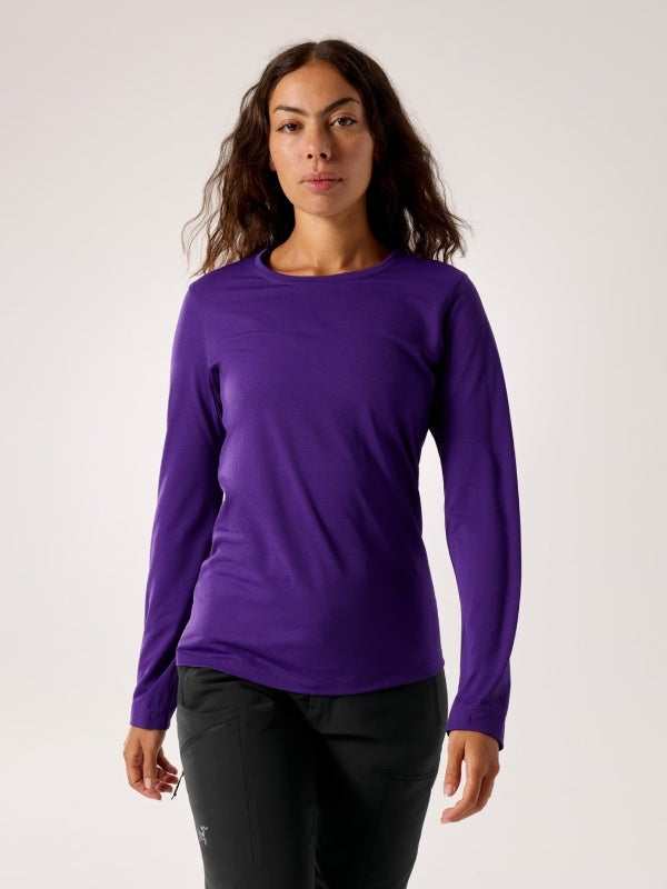 Women's Taema Crew LS #Azalea Heather [X00000691408]｜ARC'TERYX