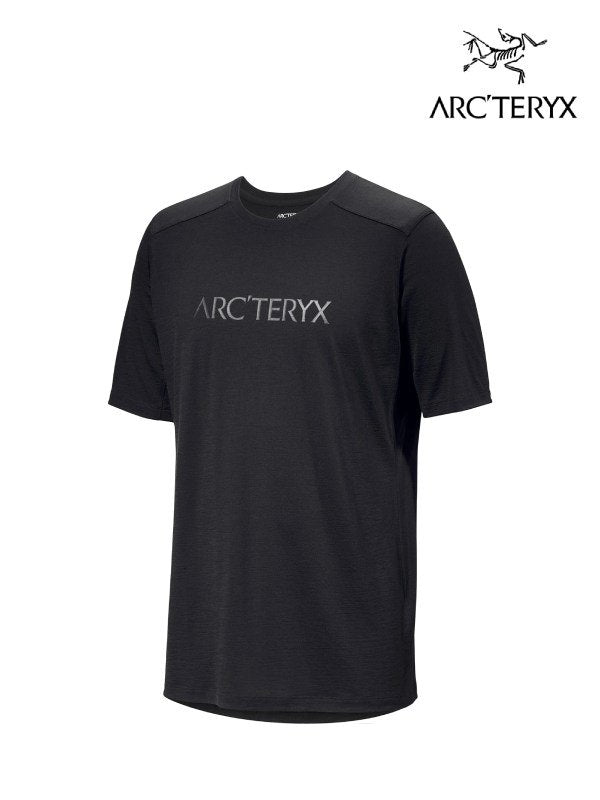 Ionia Merino Wool Arc'Word Logo SS M #Black [X00000773301]｜ARC'TERYX